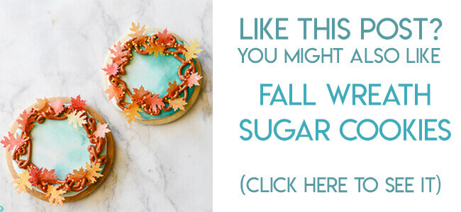 Navigational image leading reader to fall leaf wreath sugar cookie tutorial