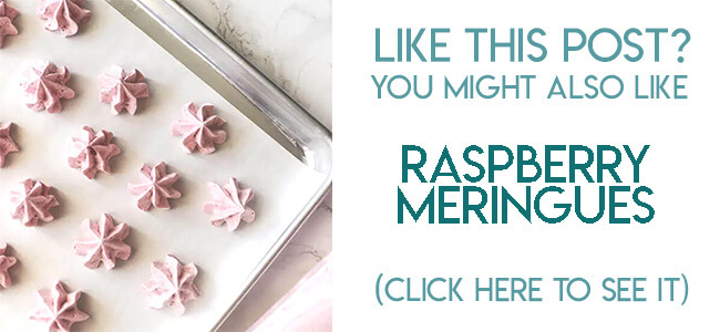 Navigational image leading reader to raspberry meringue recipe.