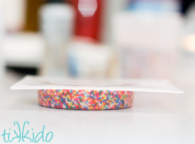 How to Make Resin Jewelry Resin bracelet filled with real sprinkles being made for a Sprinkles themed birthday party.