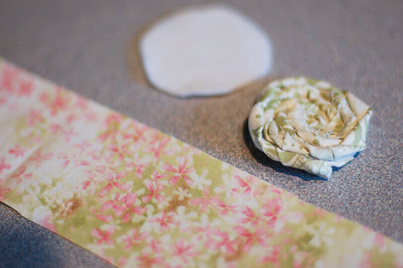 Twisted Fabric Flowers Materials for making twisted fabric flowers.